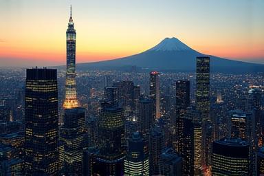 Photo of Tokyo skyline